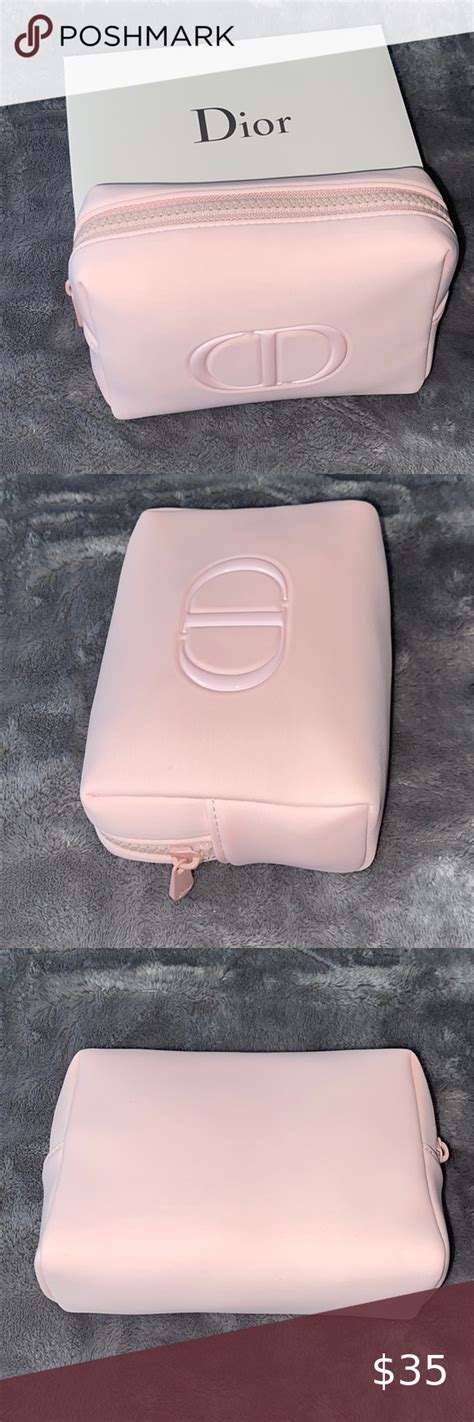 dior pink cosmetic bag|christian dior makeup bag pink.